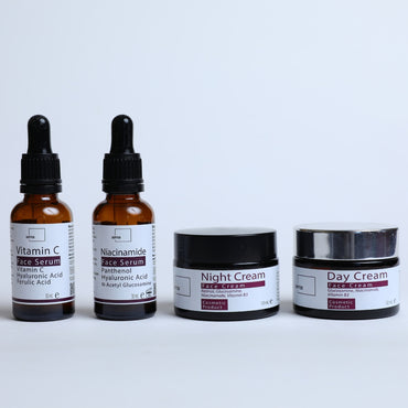 Set për kujdesin e lëkurës | Rutinë e përditshme me vitaminë C & niacinamid
